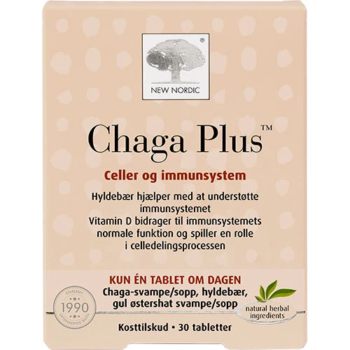 New Nordic Chaga Plus | 30 tabletter