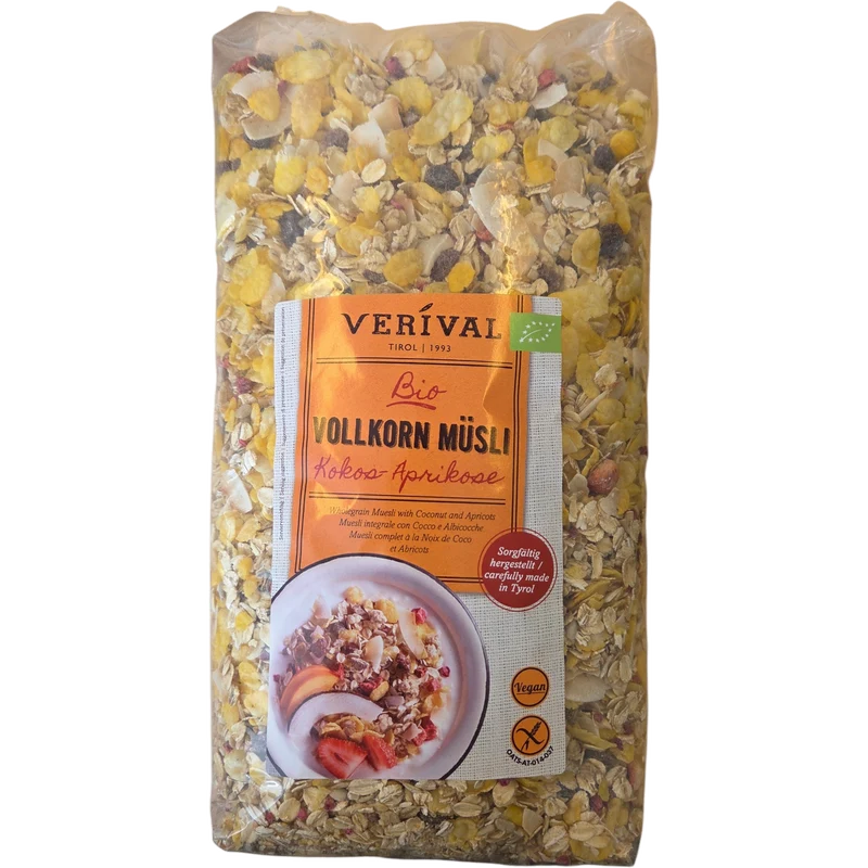 Verival Müsli - Kokos-Aprikos Ekologisk Glutenfri | 1400 g
