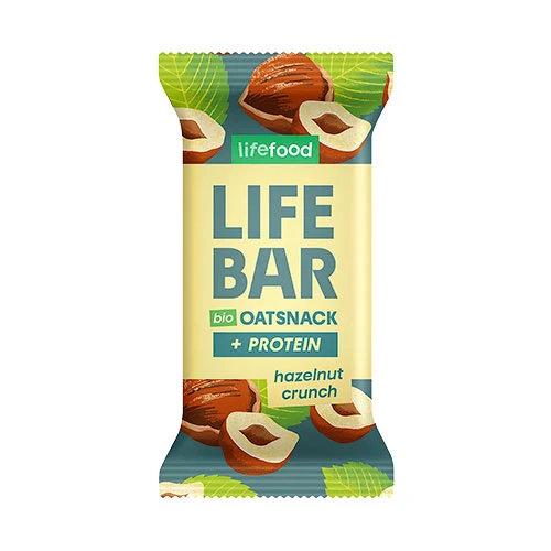 Lifefood LifeBar Havrebar Protein Ekologisk Glutenfri | Hazelnut Crunch