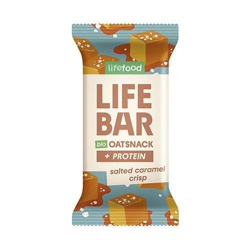 Lifefood LifeBar Havrebar Protein Ekologisk Glutenfri | Salted Caramel Crisp
