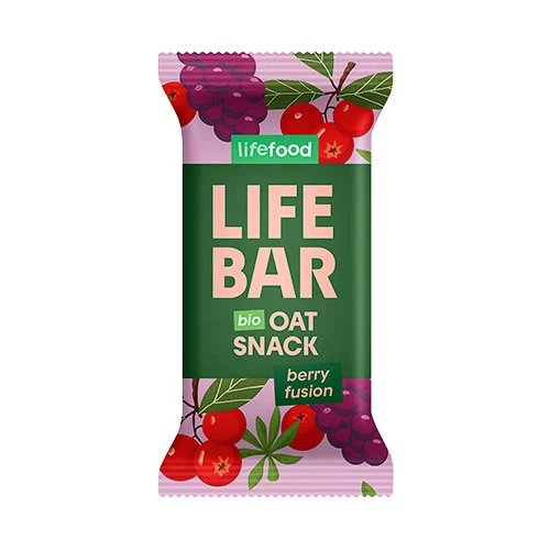 Lifefood LifeBar Havrebar Ekologisk Glutenfri | Berry Fusion