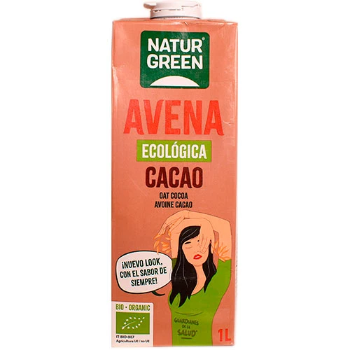 NaturGreen Havredryck med kakao Ekologisk | 1 liter
