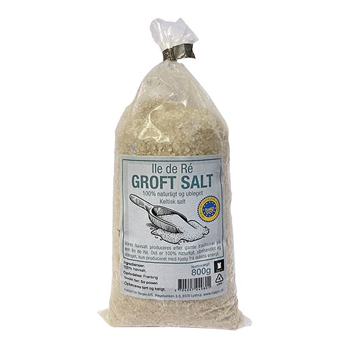 Biogan 100% Celtic Salt - Grovt Naturligt Oblekt | 800 g