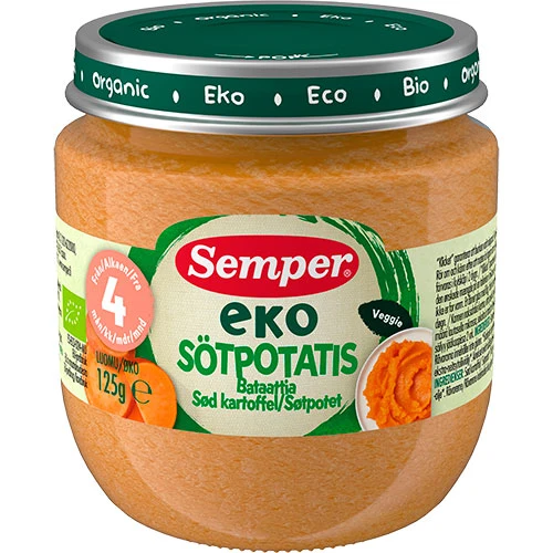Semper Ekologisk Ekologisk Söt potatismos Ekologisk | 125 g