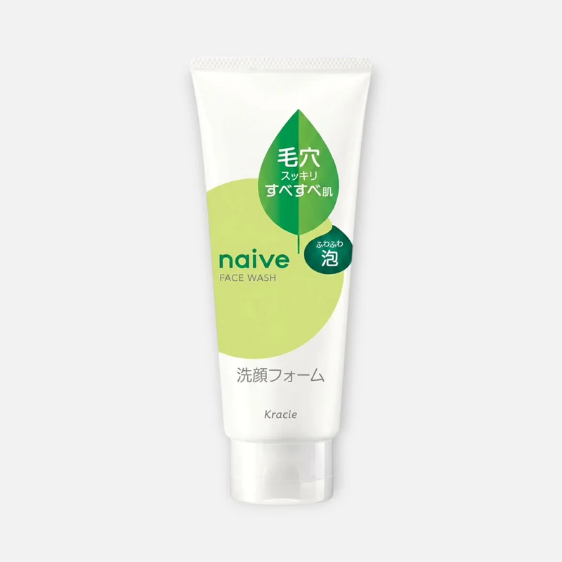 Kracie Naive Face Wash Foam Green Tea Extract 130g/180g