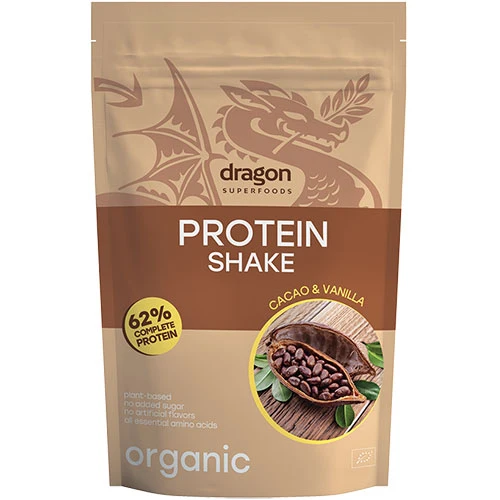 Dragon Superfoods Proteinshake Kakao & Vanilj Ekologisk | 500 g