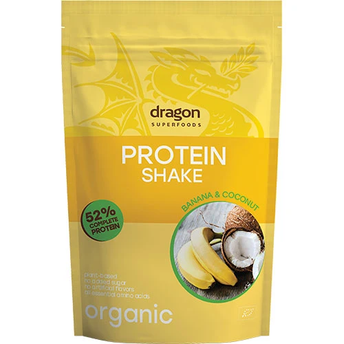 Dragon Superfoods Proteinshake Banan & Kokos Ekologisk | 450 g