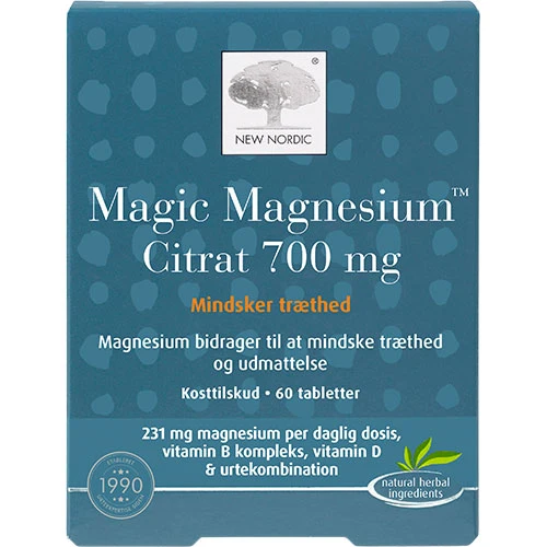 New Nordic Magic Magnesium Citrat | 60 tabletter