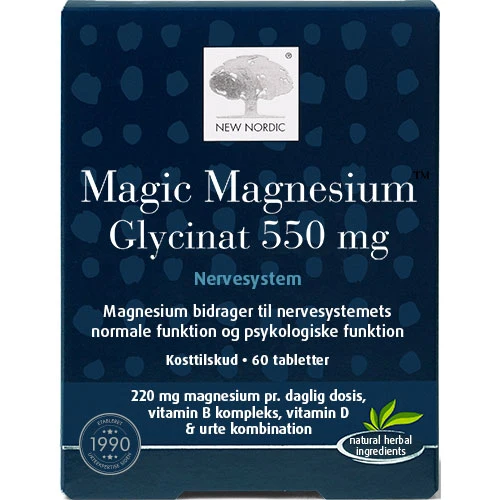 New Nordic Magic Magnesium Glycinat | 60 tabletter