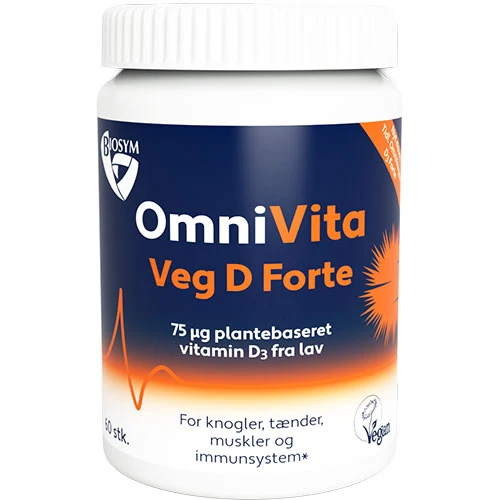 Biosym Omnivita Veg D Forte | 60 kapslar