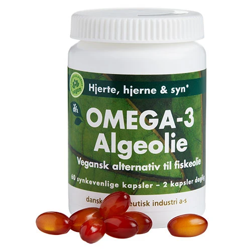 Grønne dfi vitaminer Omega-3 Algolja | 60 kapslar