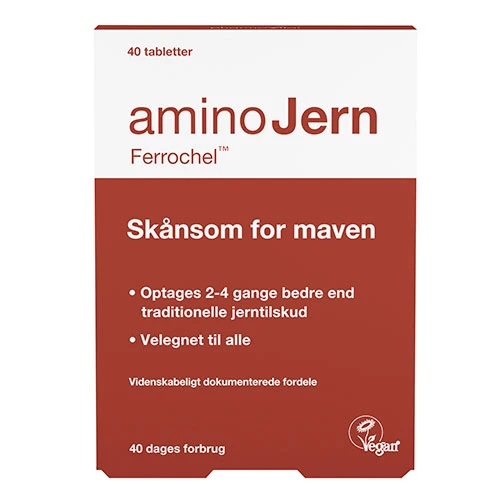 aminoJern Järntillskott | 40 tabletter