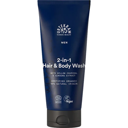 Urtekram MEN 2in1 Hair & Body Wash | 200 ml