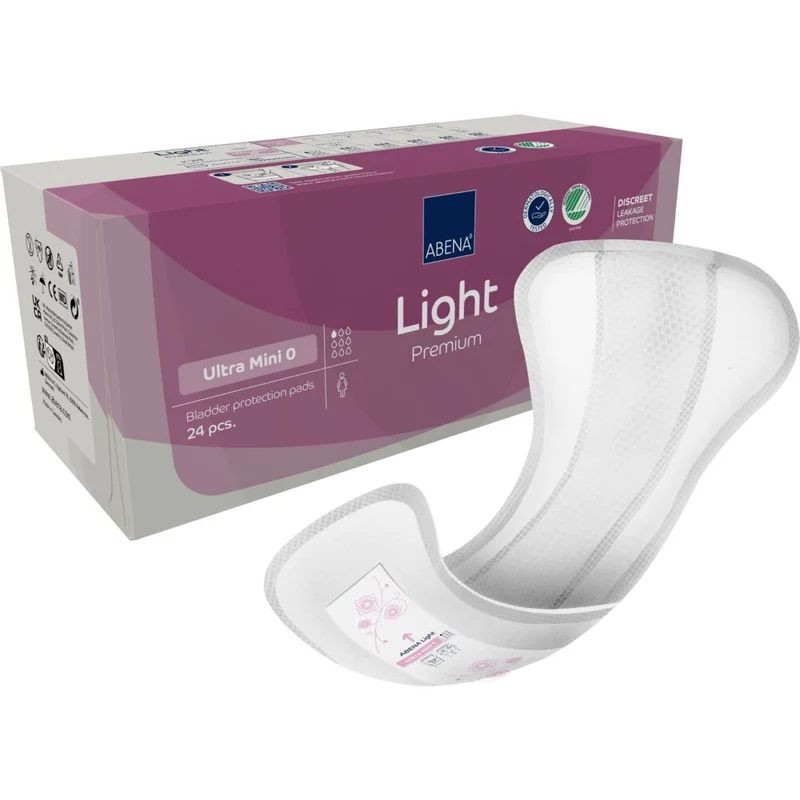 Abena Light Ultra Mini 0 Inkontinensskydd | 24 st