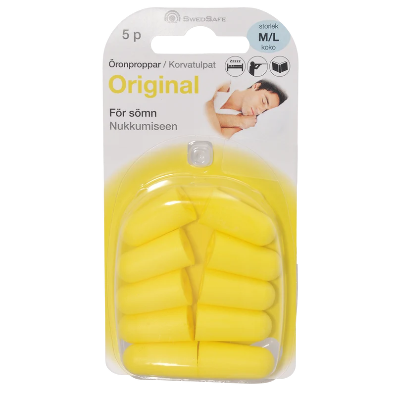 SwedSafe SwedSafe Original Öronproppar 5 par | Str. L