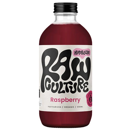 Raw Culture Kombucha Hallon Ekologisk | 330 ml