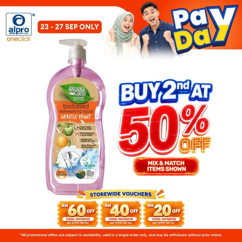 ReadyCare Signature Selection Biobased Dish Wash Liquid Gentle Fruit 1l