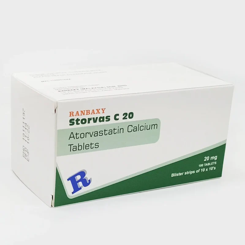 RANBAXY STORVAS C 20MG 10S