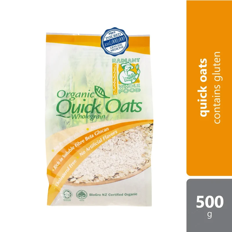 Radiant Organic Quick Oats 500G
