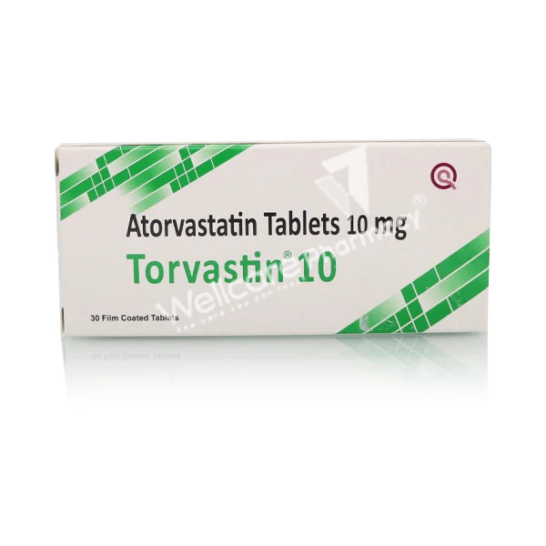Torvastin 10mg Tablets 30'S