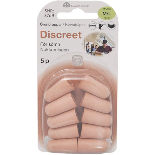 SwedSafe Discreet Öronproppar | Str. L