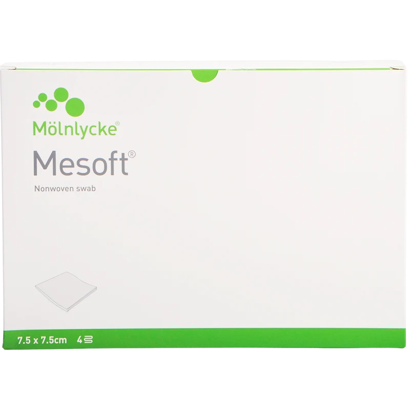 Mesoft Nonwoven Kompress 7,5 x 7,5 cm