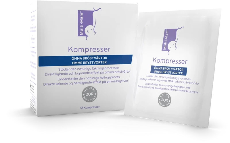 Multi-Mam kompresser för ömma bröstvårtor
