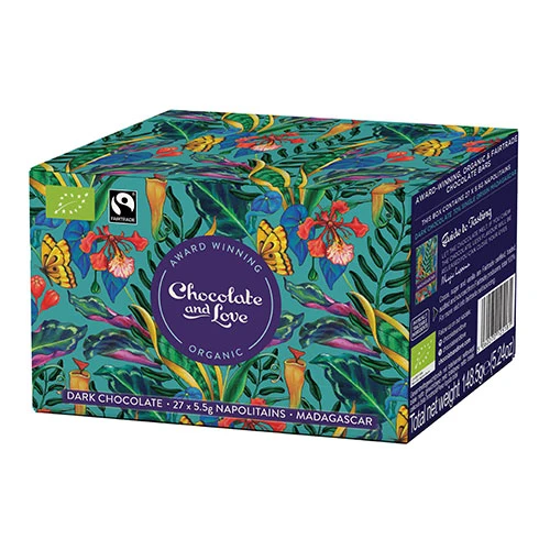 Chocolate and Love Madagascar Ballotin Box Ekologisk från | 148 g