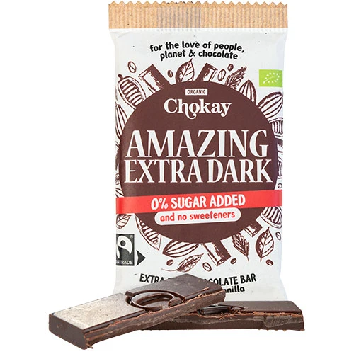 Chokay Chokladbar Ekologisk 70 g | Fantastisk Extra Mörk