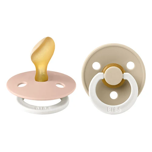 BIBS Colour Latex 6mån+ Anatomisk (Blush GLOW/ Vanilla GLOW) 2 st