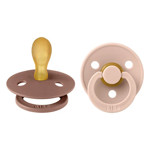 BIBS Colour Latex 6mån+ Symmetrisk (Blush/Woodchuck) 2 st