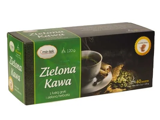 Mirlek Grüner Kaffee mit Buchweizenschalen 60 Sachets.