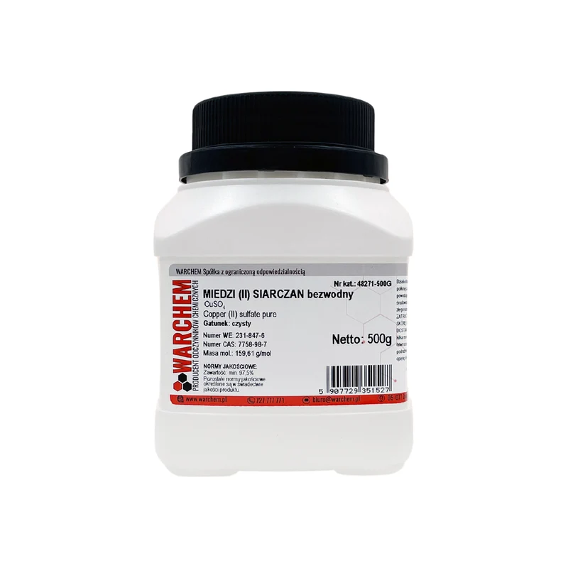 KUPFER(II)-SULPHAT wasserfrei - rein 500g WARCHEM