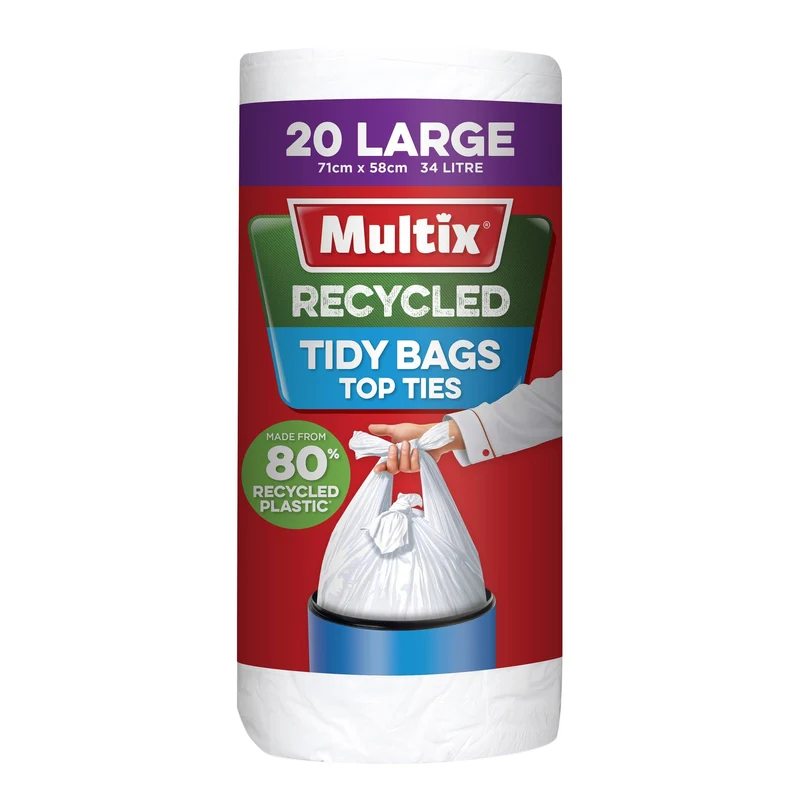 Multix Recycled Kitchen Tidy Bag Large 20 Pack
