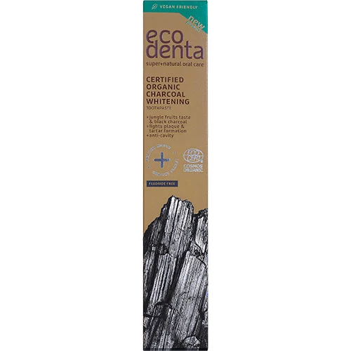 ecodenta Tandkräm | Whitening Svart Kol