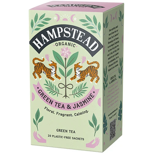 Hampstead Tea Grönt te & Jasmin Ekologisk | 20 påsar