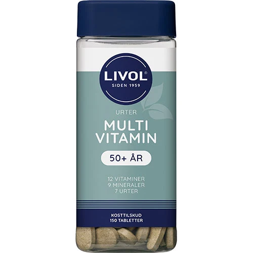 Livol Multivitamin med örter 50+ | 150 tabletter