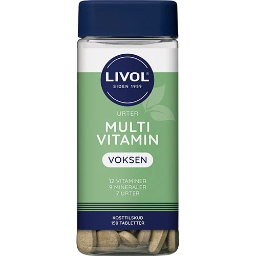 Livol Multivitamin med örter | 150 tabletter