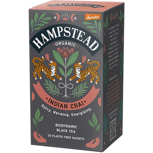 Hampstead Tea Indian Chai te Ekologisk Demeter | 20 påsar