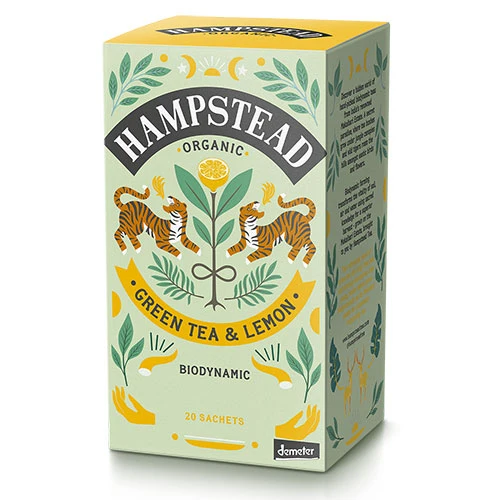 Hampstead Tea Green Tea & Lemon Ekologisk Demeter | 20 påsar