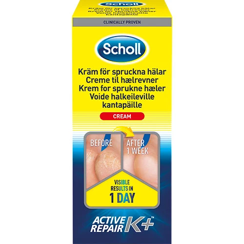Scholl Cream for Heel Cracks Active Repair K+ | 120 ml