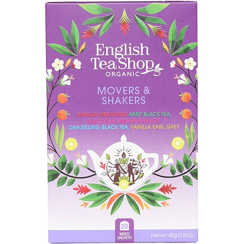 English Tea Shop Movers & Shakers Tea, Ekologisk | 20 påsar