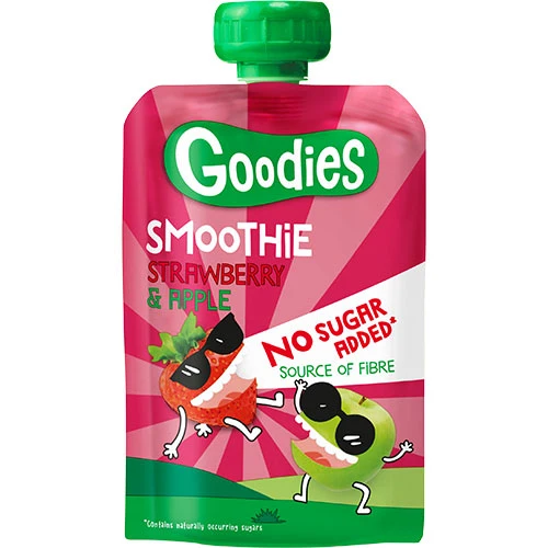 Goodies Smoothie Klämpåse | Jordgubb & Äpple
