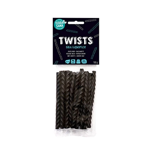 Terrasana Lakritsstavar salt 10 st vegan & glutenfri Ekologisk | 100 g