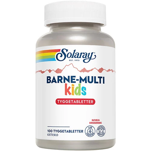 Solaray Barne-Multi Tuggtabletter till Barn | 100 tabletter