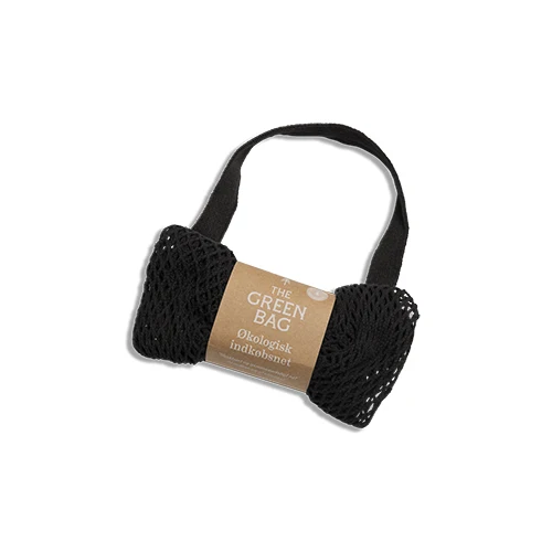 The Green Bag Handlenät av Økologisk Bomull | Svart