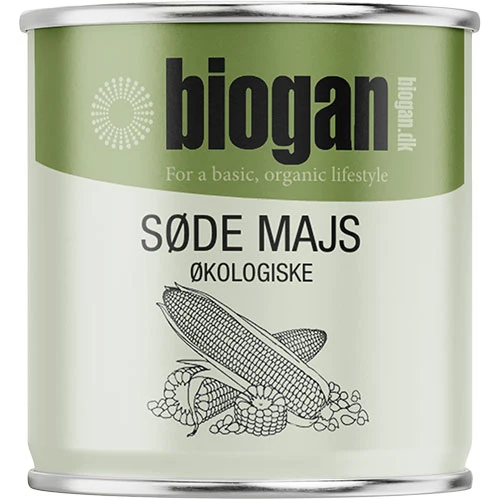 Biogan Majs Söt på Burk Ekologisk | 160 g