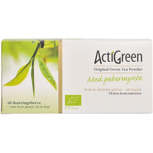 ActiGreen Grönt Te Med Pepparmynta Acti Green | 40 påsar