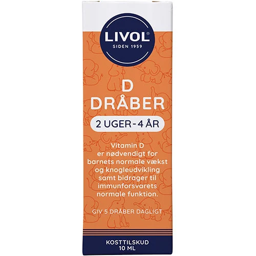 Livol D Vitamin Droppar för barn | 10 ml