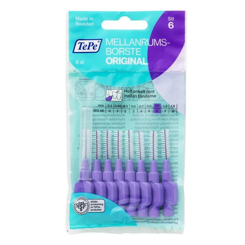 TePe Mellanrumsborstar | 1,1 mm Lila